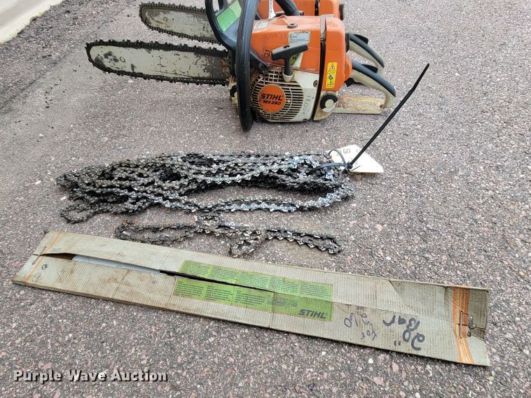 image for item JG9858 (2) Stihl MS260 chainsaws