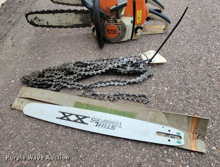 image for item JG9858 (2) Stihl MS260 chainsaws