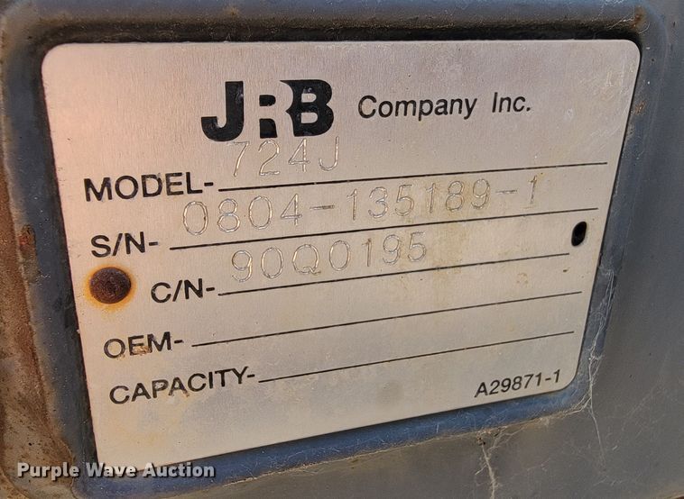 image for item JG9859 2004 JRB 724J  grapple forks