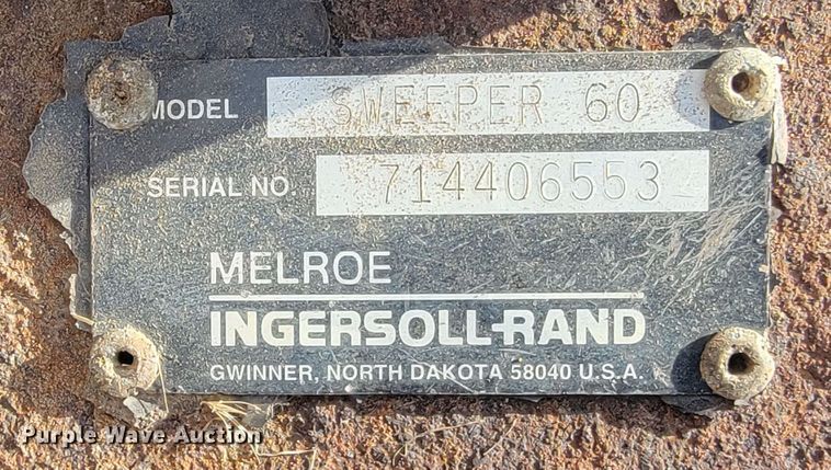 image for item JG9862 Melroe Sweeper 60  skid steer sweeper