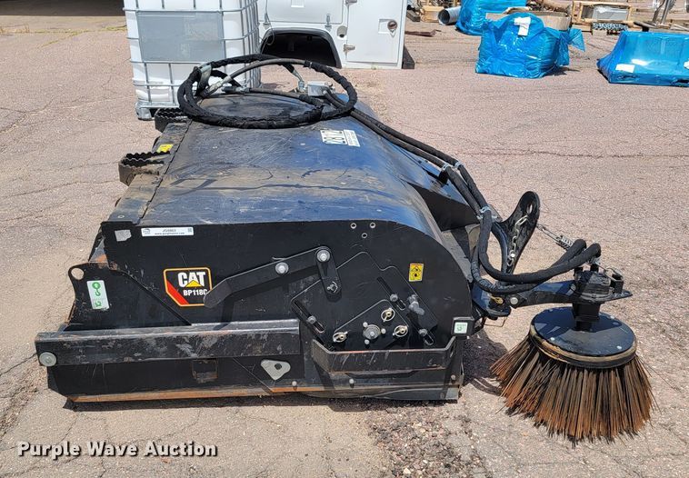 image for item JG9863 Caterpillar BP118C  skid steer sweeper
