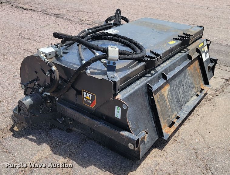 image for item JG9863 Caterpillar BP118C  skid steer sweeper