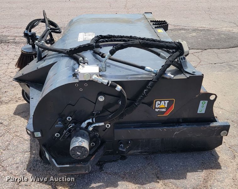 image for item JG9863 Caterpillar BP118C  skid steer sweeper