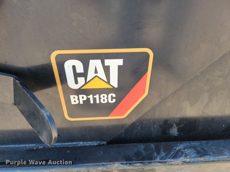 image for item JG9863 Caterpillar BP118C  skid steer sweeper