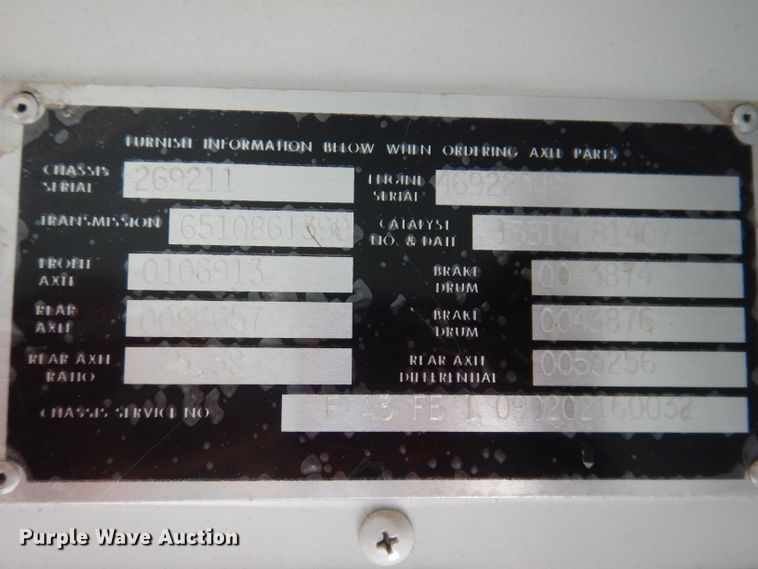 image for item JH9729 2010 Blue Bird  school bus