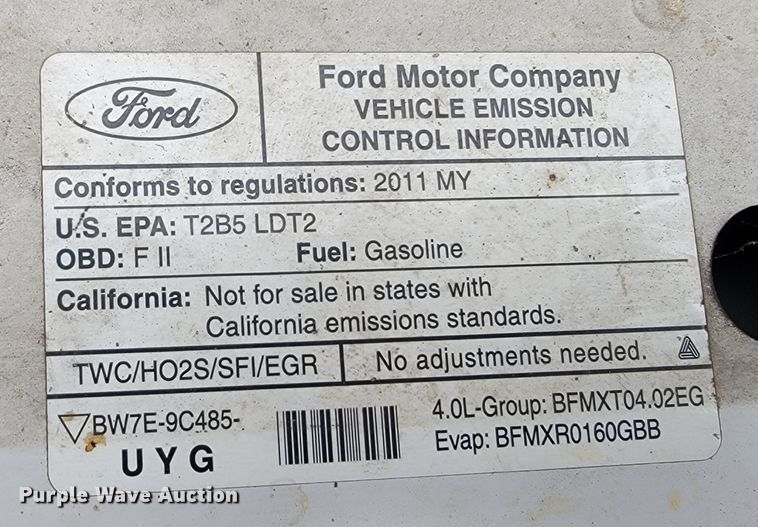 image for item JL9375 2011 Ford Ranger XLT  SuperCab pickup truck