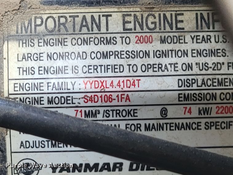 image for item JL9377 Komatsu WB150  backhoe