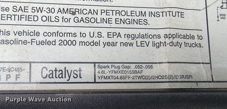 image for item JL9378 2000 Ford F150  pickup truck