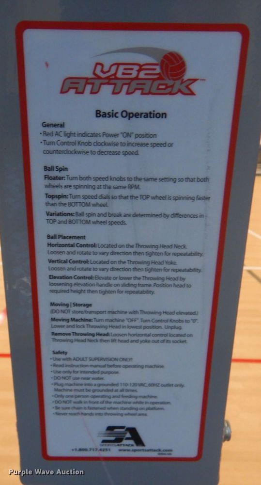 image for item JS9033 Sports Attack VB2 Attack  volleyball machine