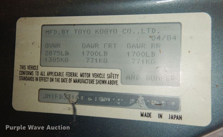 image for item KM9522 1984 Mazda RX-7