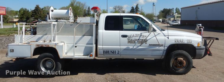 image for item KS9908 1998 Dodge Ram 3500  Quad Cab brush fire truck