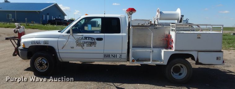 image for item KS9908 1998 Dodge Ram 3500  Quad Cab brush fire truck