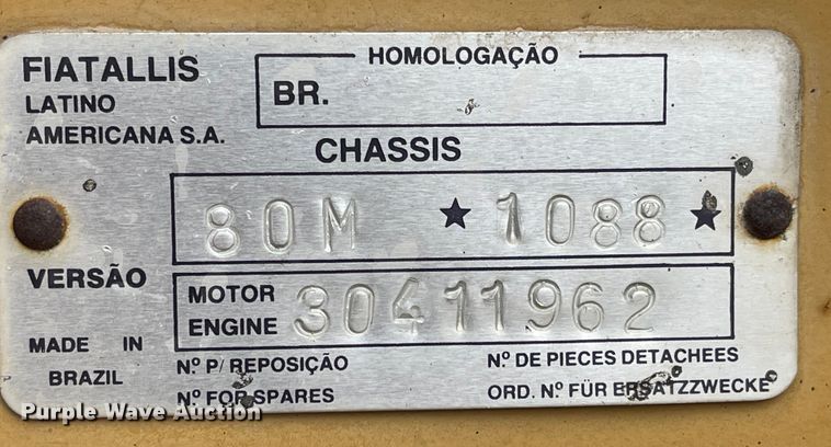 image for item LF9006 1990 Fiat-Allis FG75A  motor grader