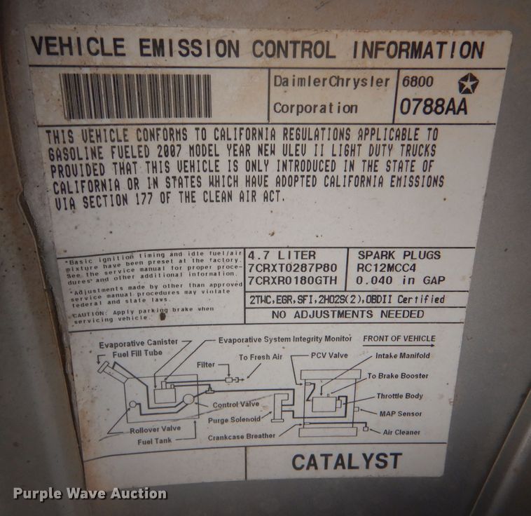 image for item LP9378 2007 Dodge Dakota SLT  Quad Cab pickup truck