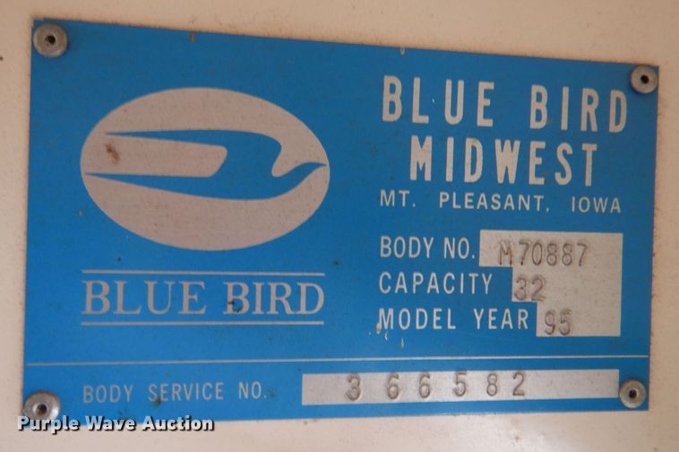 image for item LS9244 1991 Blue Bird  school bus