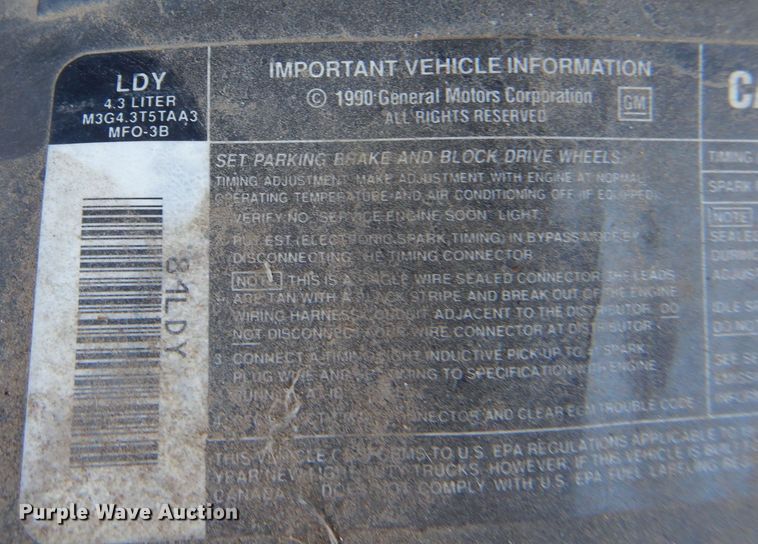 image for item LS9245 1991 Chevrolet Astro  van