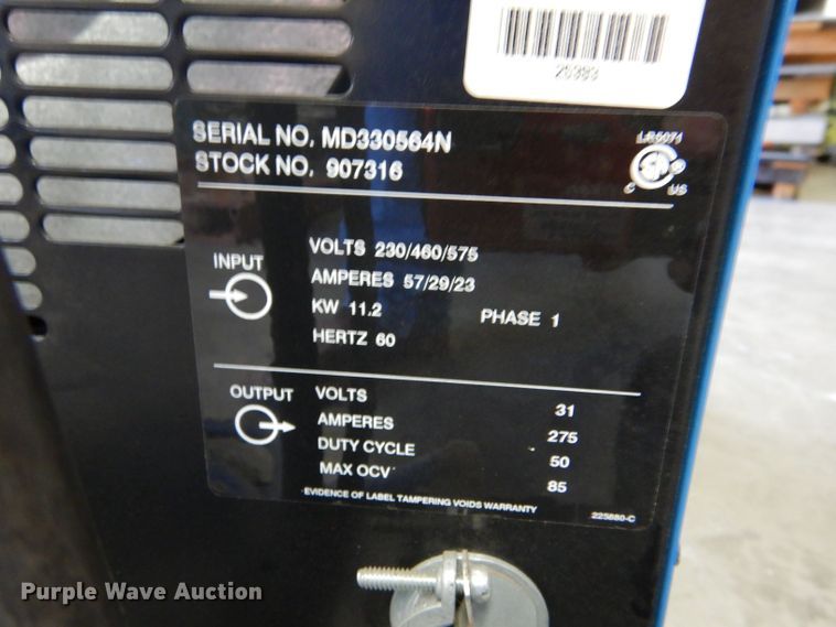 image for item LS9268 Miller Shopmate 300DX  welder