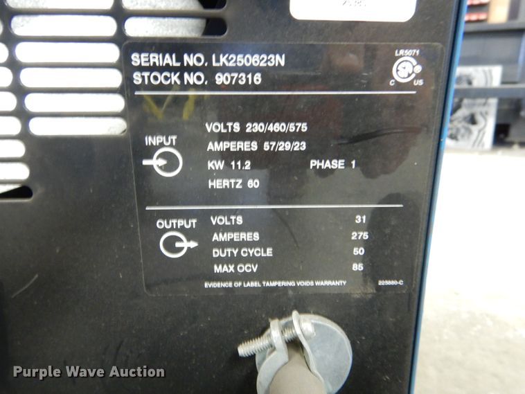 image for item LS9269 Miller Shopmate 300DX  welder