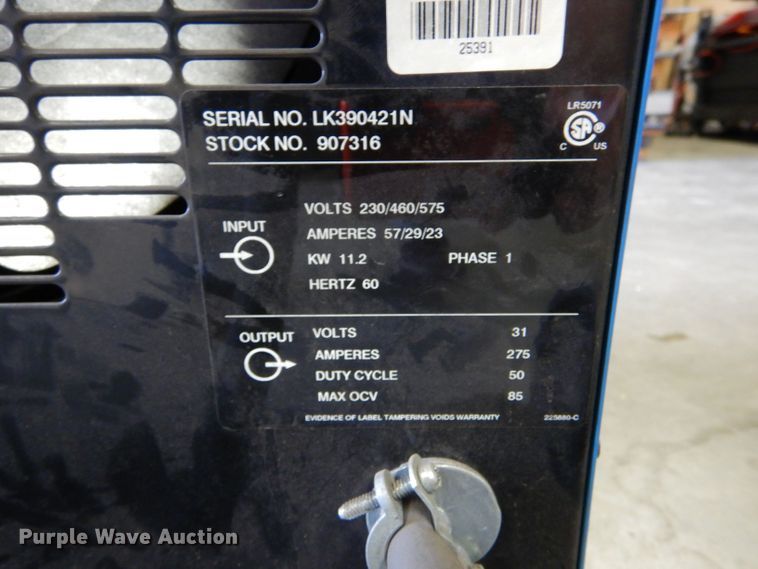image for item LS9271 Miller Shopmate 300DX  welder