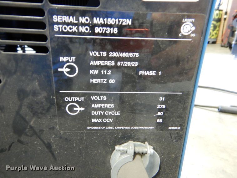 image for item LS9272 Miller Shopmate 300DX  welder