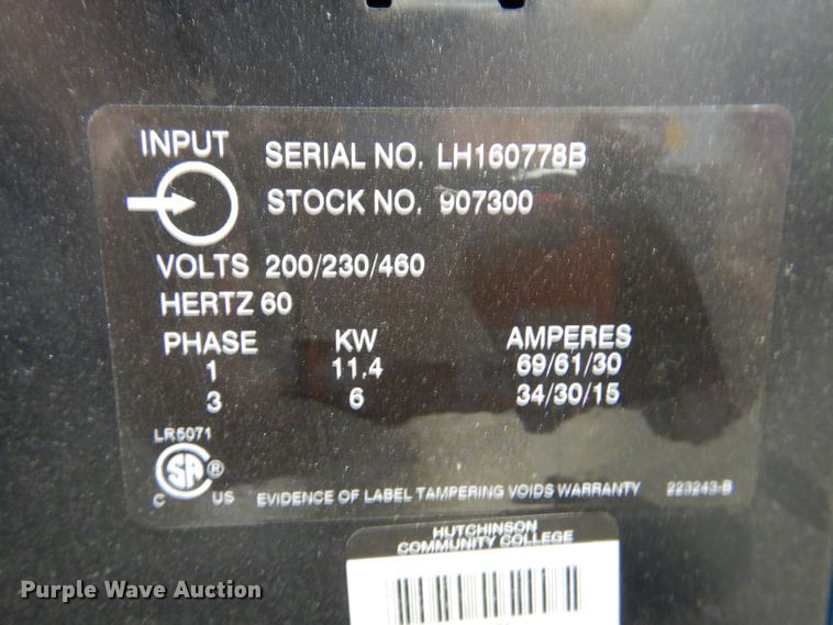 image for item LS9281 Miller Millermatic 350P  welder