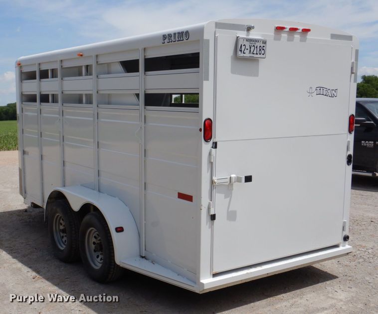 image for item DK0492 2016 Titan Primo  livestock trailer