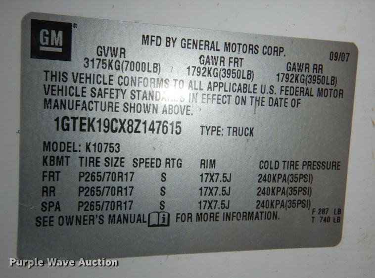 image for item DM2246 2008 GMC Sierra 1500  Ext. Cab pickup truck