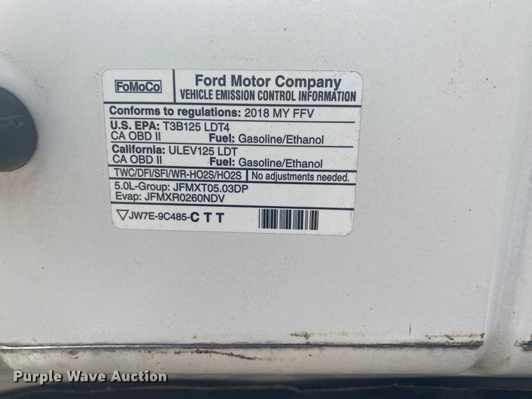 image for item DM4158 2018 Ford F150  SuperCrew pickup truck