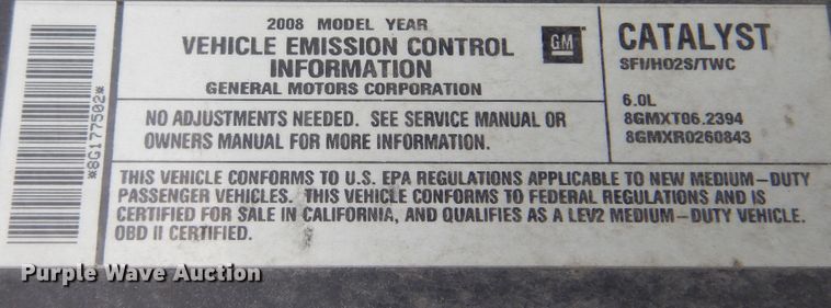 image for item DN0395 2008 Chevrolet Suburban 2500  SUV