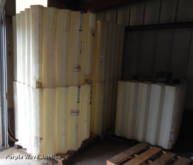 image for item DR0482 (2) 240 gallon poly tanks