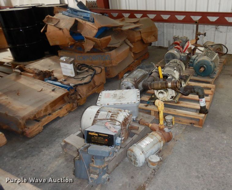 image for item DR0487 (3) pallets of electric motors and pumps