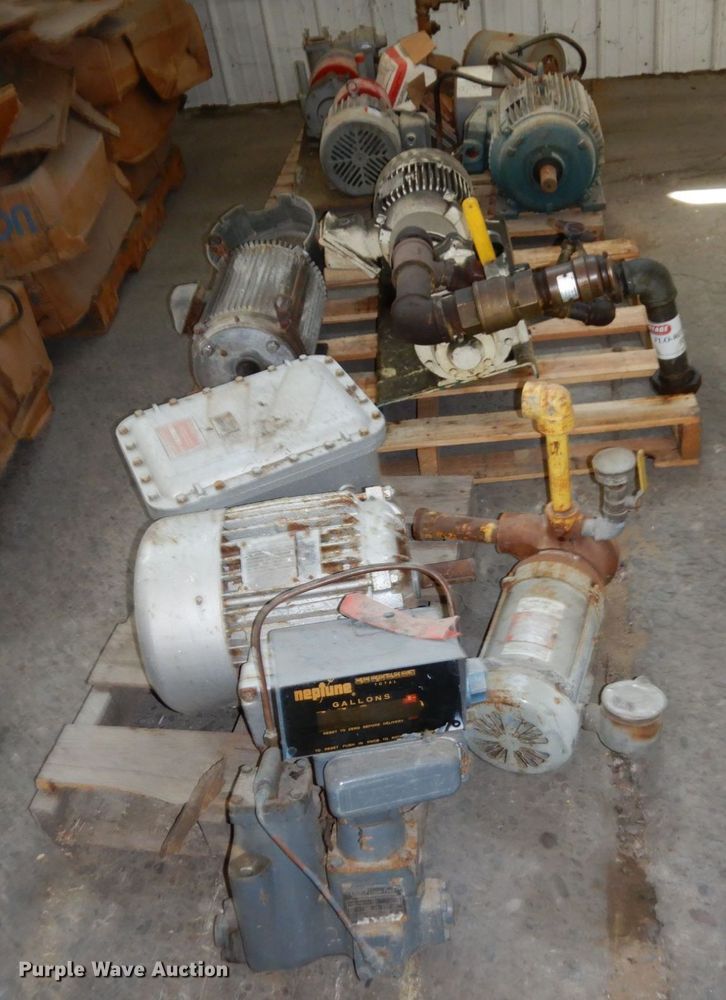 image for item DR0487 (3) pallets of electric motors and pumps