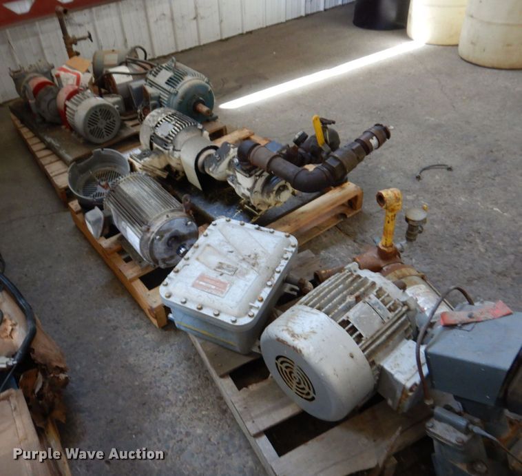 image for item DR0487 (3) pallets of electric motors and pumps