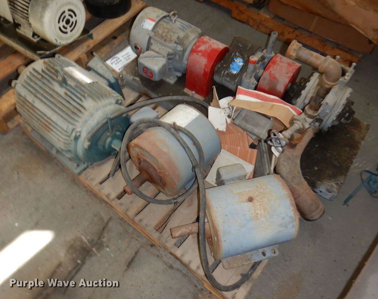 image for item DR0487 (3) pallets of electric motors and pumps