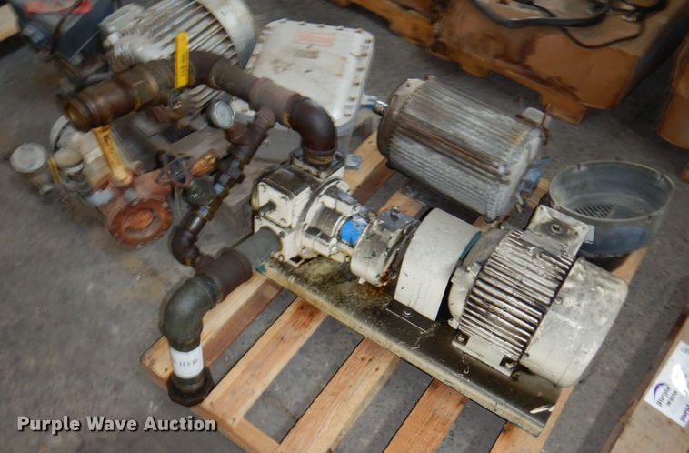 image for item DR0487 (3) pallets of electric motors and pumps