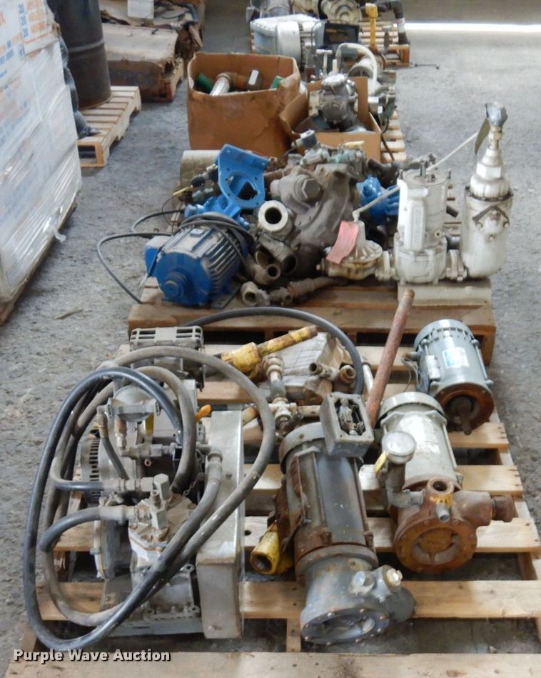 image for item DR0488 (3) pallets of pumps and pump motors
