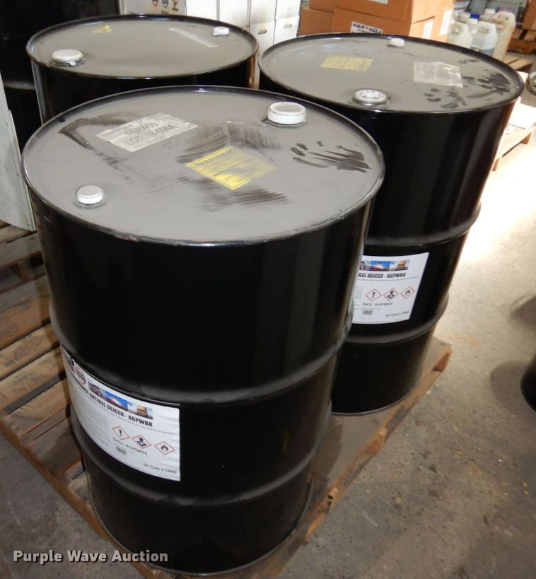 image for item DR0491 (3) 55 gallon barrels diesel de-icer