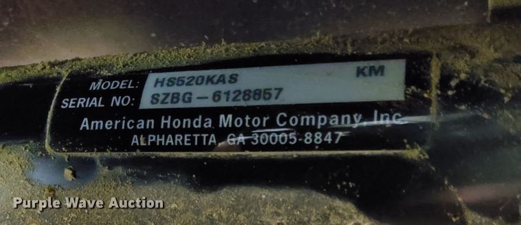 image for item DR0901 Honda HS250KAS  snow blower