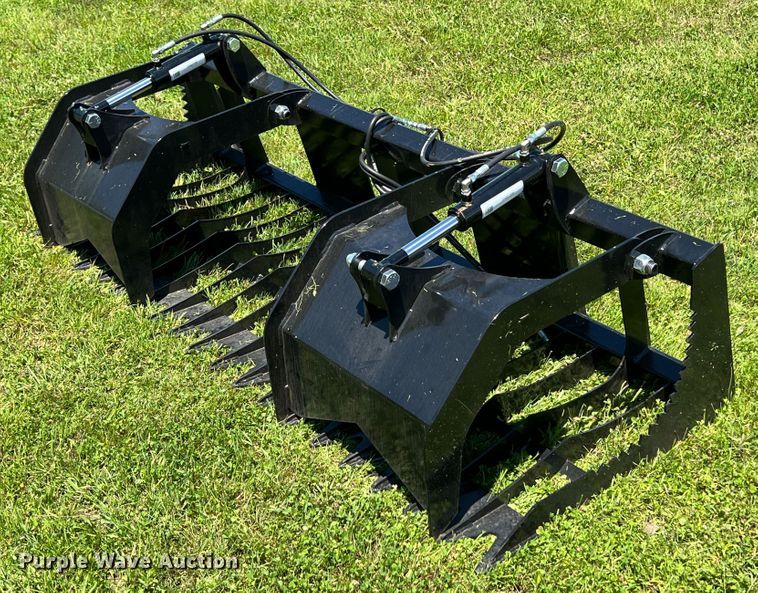 image for item HL9155 75" W skid steer rock grapple bucket