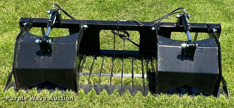 image for item HL9155 75" W skid steer rock grapple bucket