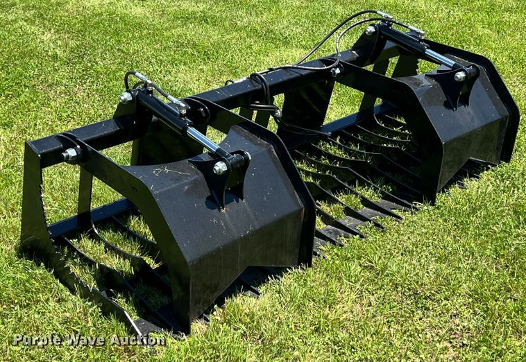 image for item HL9155 75" W skid steer rock grapple bucket