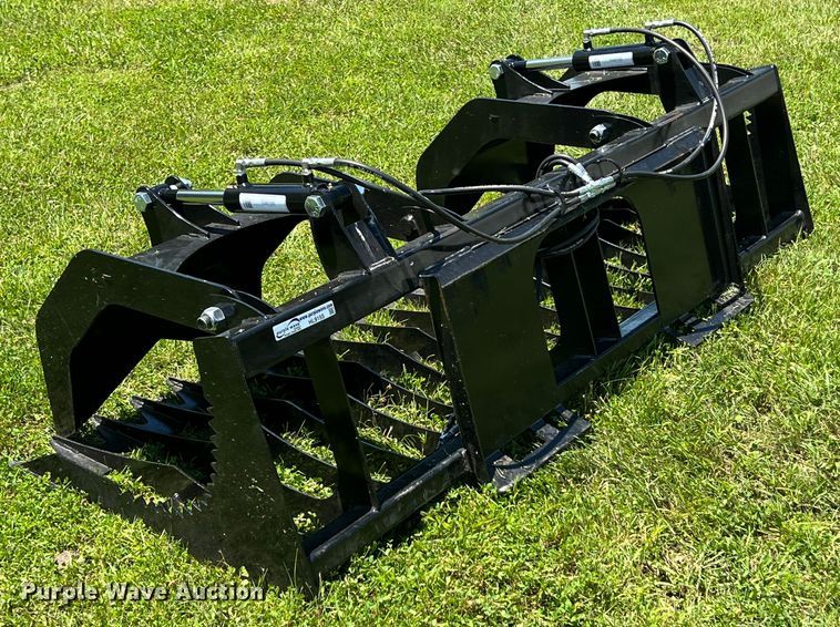 image for item HL9155 75" W skid steer rock grapple bucket