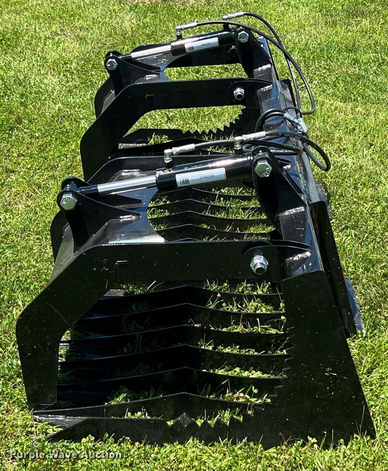 image for item HL9155 75" W skid steer rock grapple bucket