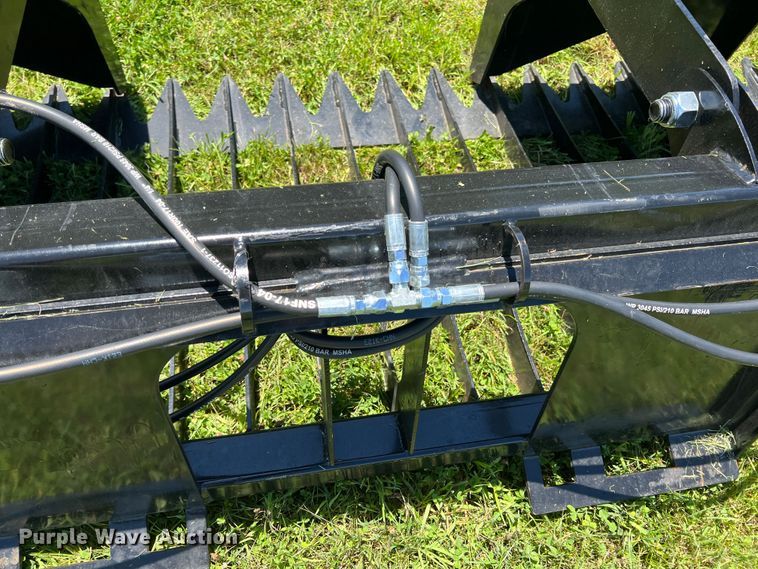 image for item HL9155 75" W skid steer rock grapple bucket