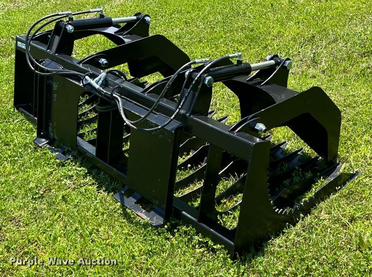 image for item HL9156 74" W skid steer rock grapple bucket
