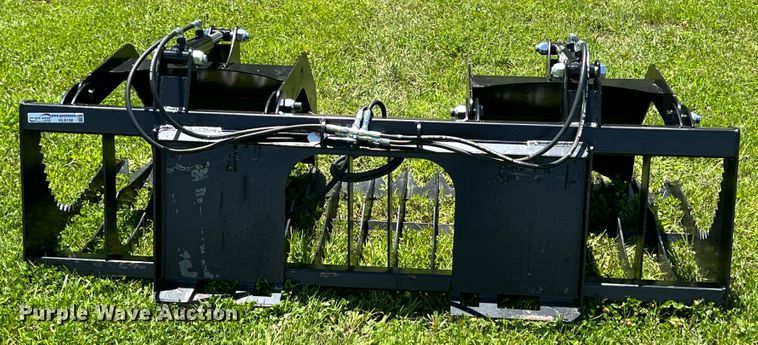 image for item HL9156 74" W skid steer rock grapple bucket