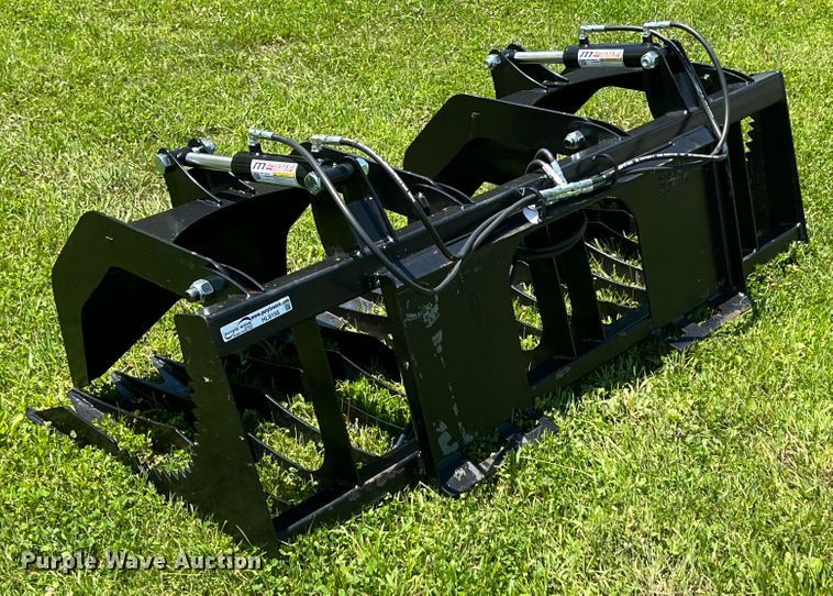 image for item HL9156 74" W skid steer rock grapple bucket