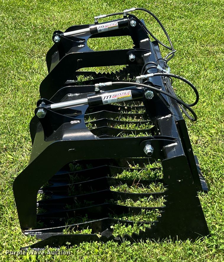 image for item HL9156 74" W skid steer rock grapple bucket