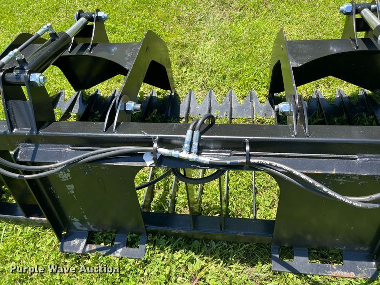 image for item HL9156 74" W skid steer rock grapple bucket
