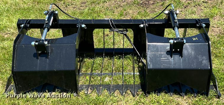 image for item HL9157 80" W skid steer rock grapple bucket